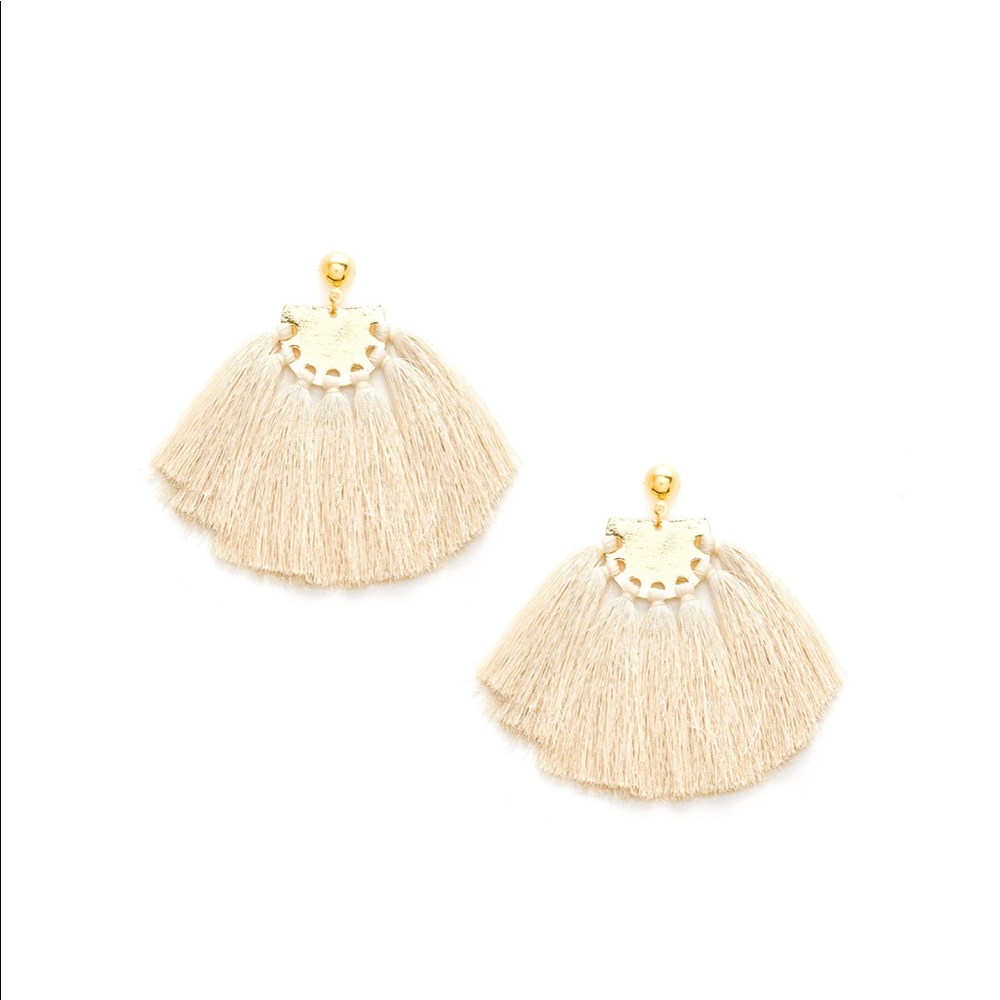 Fan shaped Tassel Earrings!!